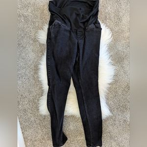 Old Navy Black Maternity Full Panel Skinny Jeans